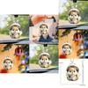 Squirrel Acrylic Car Pendant Couples Keychain Decoration For Car Interior Decor