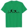 Summer Men T-Shirt Heart Beat Fencing Funny Graphic Tops Short Sleeve Tees Fencing Oversized Tshirt Cool Gift Mens Clothing