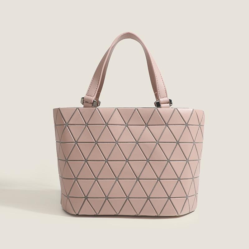 New Spring and Summer Fashion Handbag for Women's Handbag Bucket Bag Geometric Diamond Single Shoulder Crossbody Bag