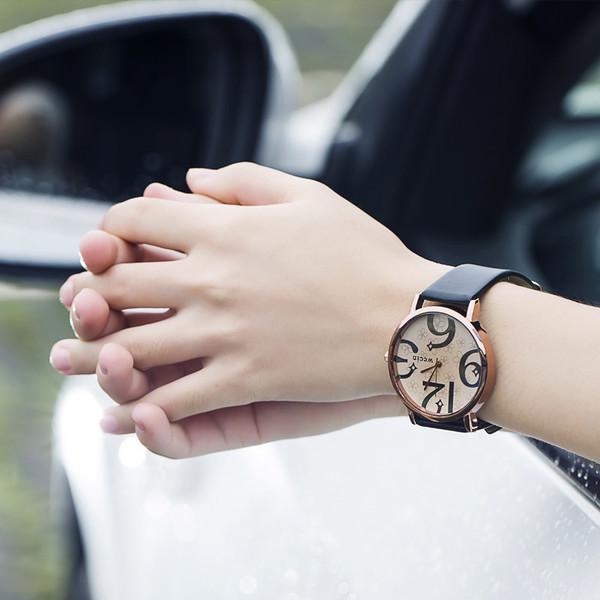 Moda Kadın Leopar Kuvars Bilek İzle Pu Deri Bant Saatler