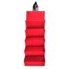 Sunglass Travel Holder Foldable PU Eyeglass Organizer with 5Slots for Jewelry Storage Multiple Hanging Eyewear Display