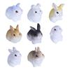 Realistic Rabbit Micro Landscape Ornaments: Cute Animal Resin Accessories for Creative Garden Decor