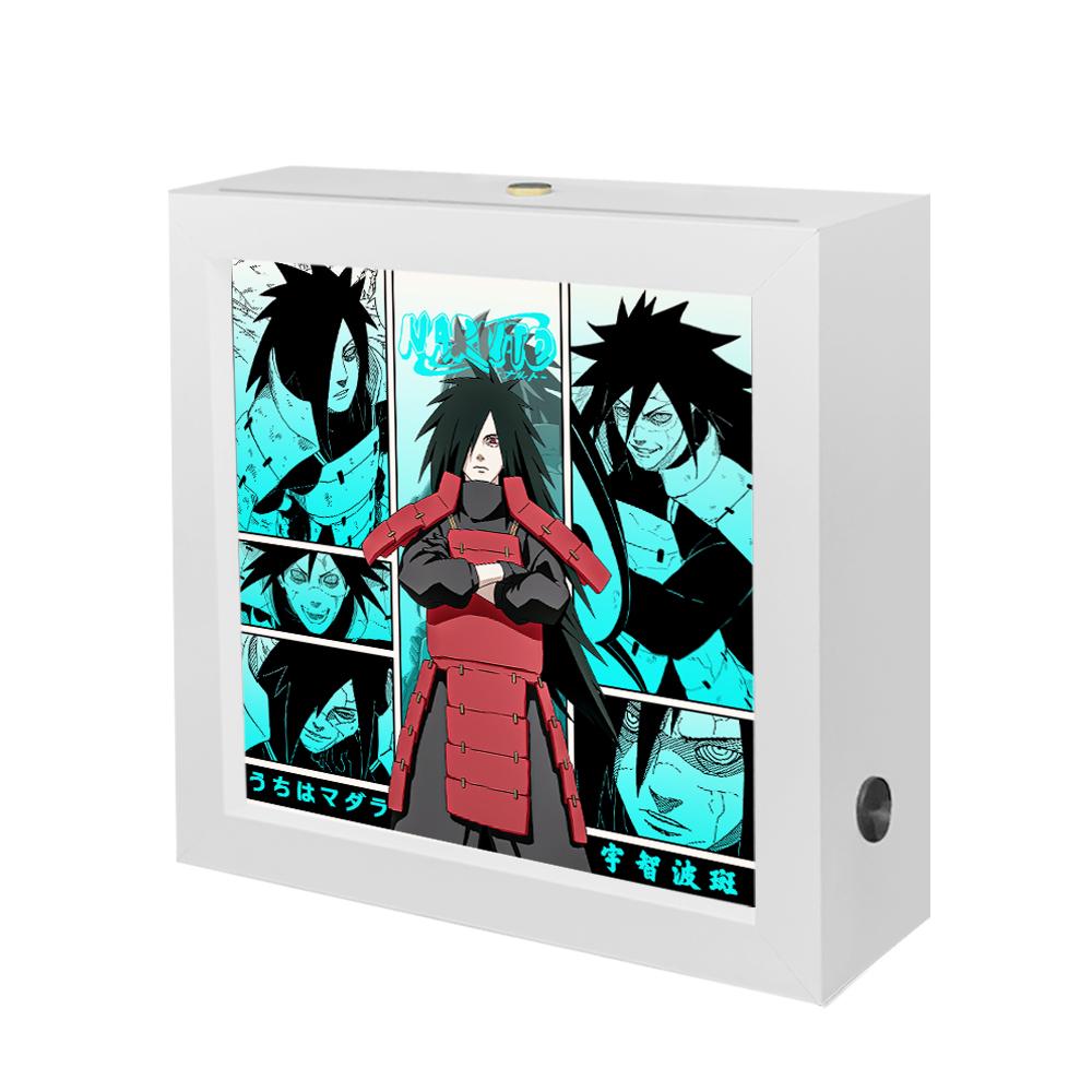 Anime Cartoon Photo Frame Anime Lamp LED Light Box Namikaze Minato Gaara Figure Room Decoration Three Color Lamp Anime Toy Gifts
