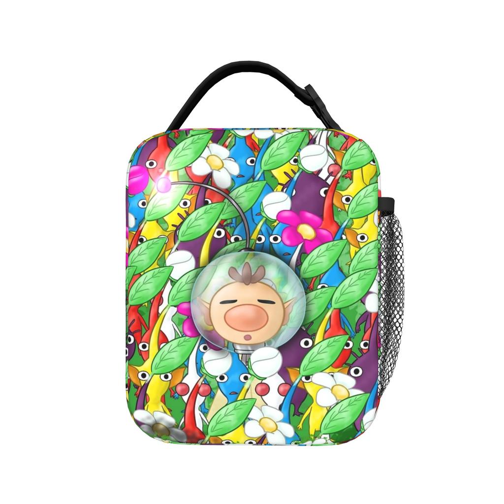 Pikmins 4 Sacs à Lunch Isothermes Portables Contenant Repas Sac Glacière Sac Fourre-tout Boîte à Lunch Travail Voyage Fille Garçon