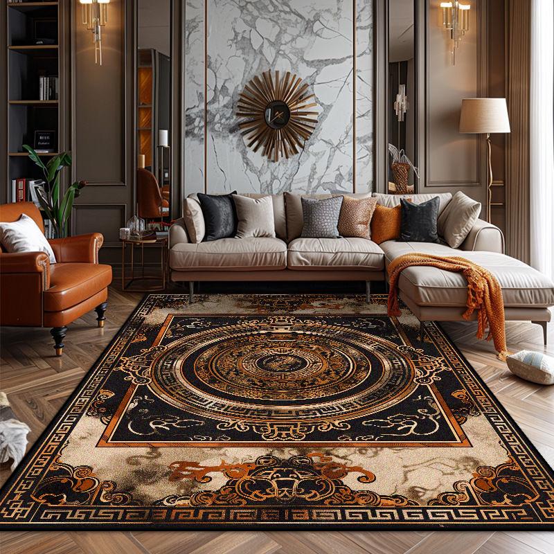 Wohnzimmerteppich im persischen Stil Weich Rutschfest Große Fläche Büro Lounge Teppich Leicht zu reinigen Anpassbar Eingangstürmatte Waschbar