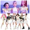 Kız Çocuk Rumi Kpop Şeytan Avcısı Cosplay Çocuk Siyah Altın Kostüm Çocuk Maskeli Balo Performans Animasyonlu Rol Oyunu