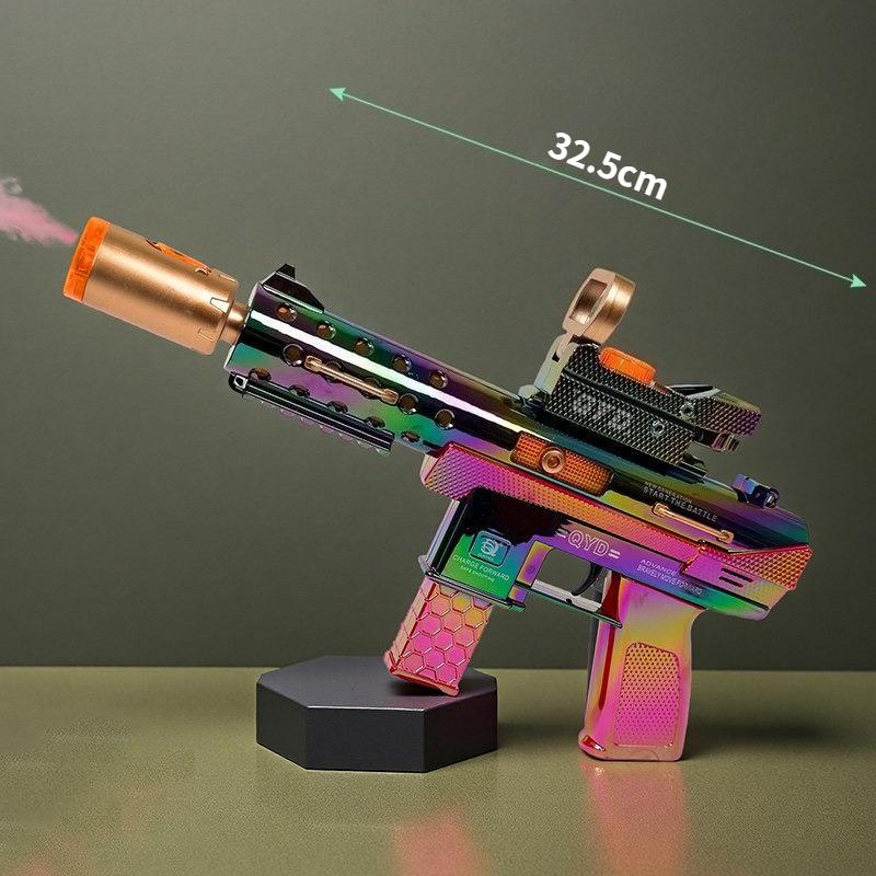Kids Electric Gun Toy Simulated Spray Sound Light Gun Toys Realistic Spray Gun Electric Toy Outdoor Spray Vibration Gun Toys красный