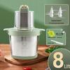 6L Stainless Steel Electric Meat Grinder & 8L Food Processor: Multifunctional for Mincing, Chopping, Baby Food, and Dough Kneading