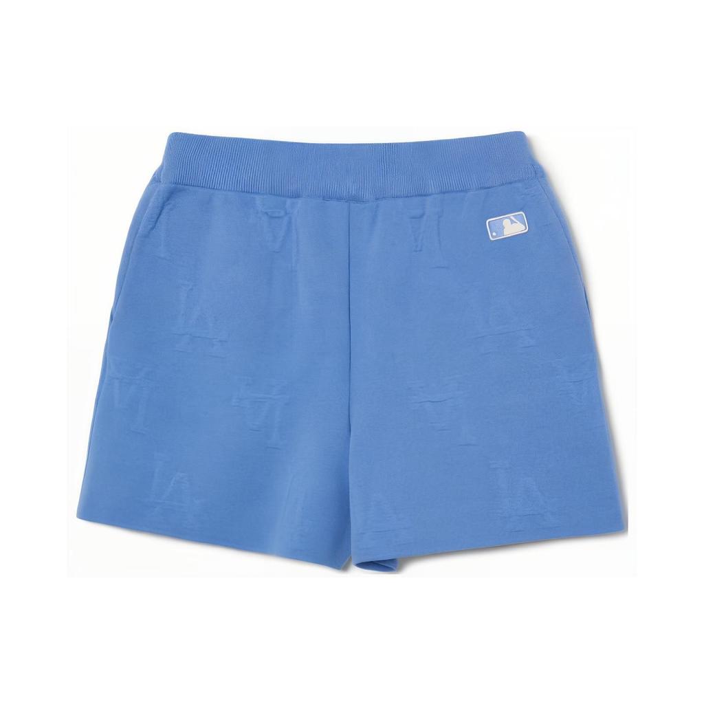 MLB Los Angeles Dodgers Solid Logo Letter Embroidered Straight Leg Shorts Women Shorts Light-Blue 3FSPM0433-07CBL