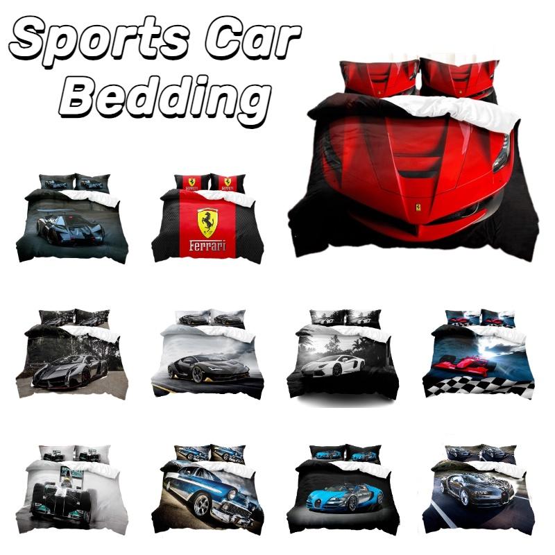 Stilvolles und lebhaftes 3D-digital bedrucktes Supercar-Bettwäscheset Direktverkauf des Herstellers