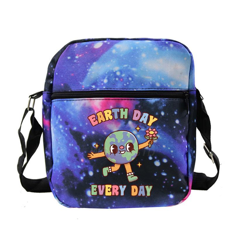 Cute printed shoulder bag casual multi-functional oblique span bag small bag student stationery bag