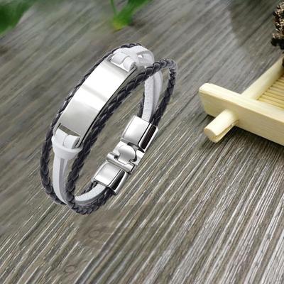 Armbänder Manschettenschnur PU-Leder Armreif Lässig für Geburtstag Herren