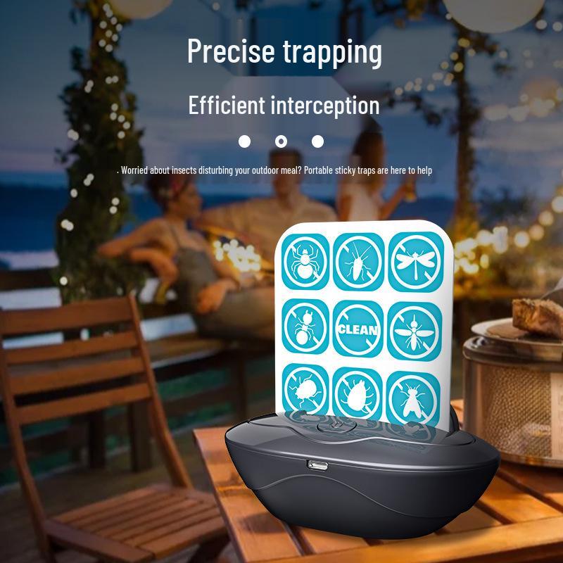 

Indoor Mosquito & Insect Trap with Sticky Catcher and Repellent Lamp