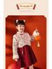 Far Infrared Girls' New Year Tang Suit - Chinese Style Baby Winter Red Formal Dress for First Birthday