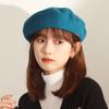 Temperament Solid Color Wool Beret Women'S Japanese Brown Autumn And Winter Bud Hat Versatile Literary And Retro Painter Hat Tide