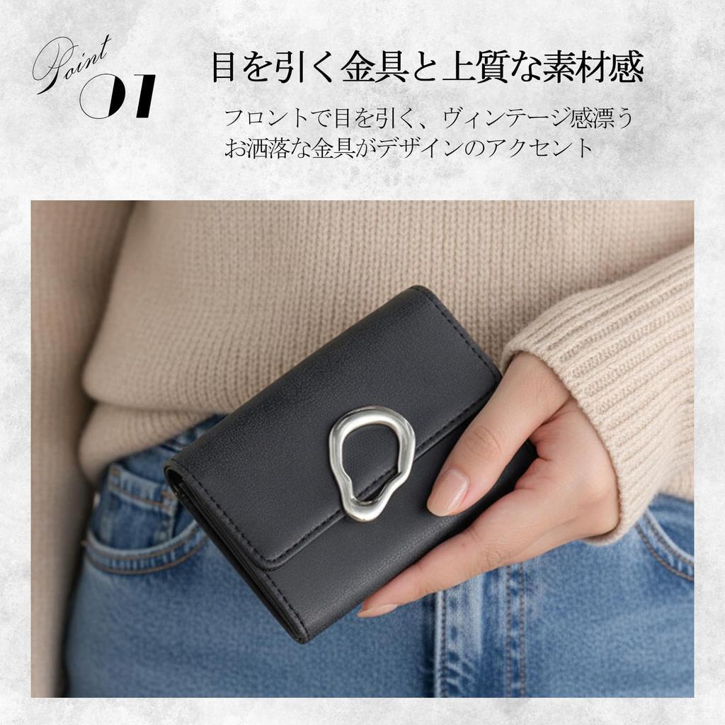 Crossmarberry Business Card Case for Women, Stylish and Cute Antique Design with Card Slots, Dividers, Magnetic closure, Simple Design, Beige, R114