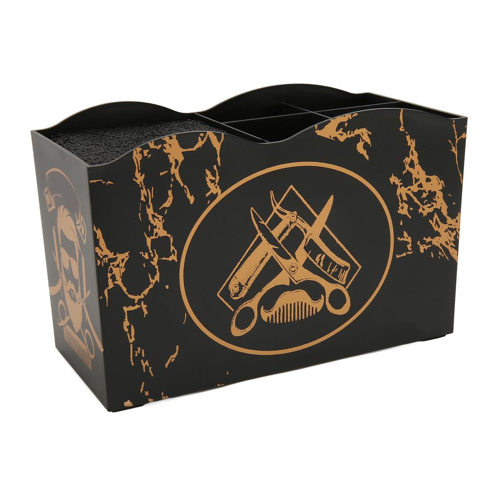 Barber Scissors Storage Holder Vintage Style Hairdressing Tool Storage Box Salon Shears Rack for Barber Shop