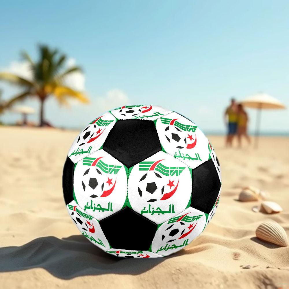 1pc Algeria National Football Team Soccer Ball Size 5 Indoor Soccer Ball Fashion Colorful Backyard Game - Great For Sports Fans Gift HE1