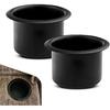 2PCS Car Cup Holder Ert, Recessed Drop In Metal Cup Drink Can Holder, Large Capacity Cup Holder Replacement Accessories, Universal for RV Boat Car