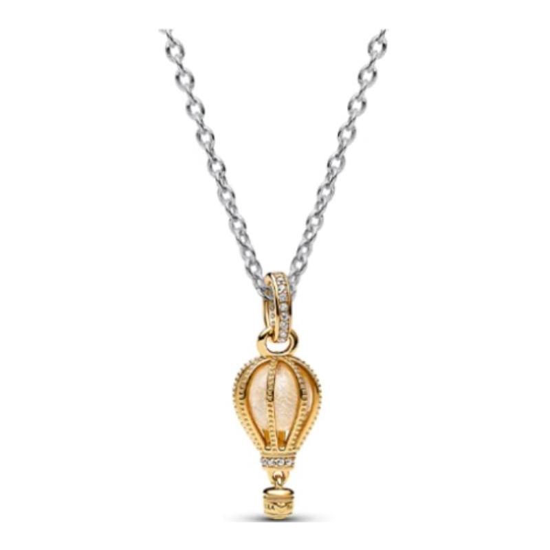 Pandora Hot air balloon design necklace women s gold ZT2990 золотой