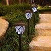 Led Solar Lawn Lights Outdoor Lamp Waterproof Warm Light Garden Courtyard For Walkway Path Villa Landscape Lights 1Pc