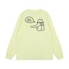 Trendy Cartoon Print Cotton Long Sleeve Unisex T-Shirt for Autumn/Winter