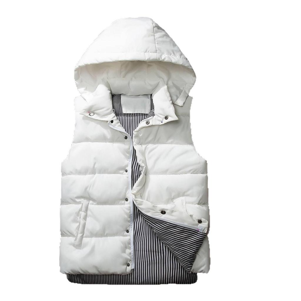 2025 Unisex Bawełniana Kamizelka z Kapturem na Jesień i Zimę