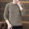 Herren Pullover aus dicker Strickware für Herbst/Winter - Hohe Qualität, Rundhals, Freizeitkleidung