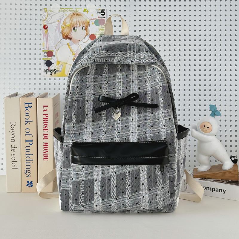 Schoolbag Japanese soft girl sweet schoolbag female college student fashion lace backpack junior high school high school grades 1-1 backpack