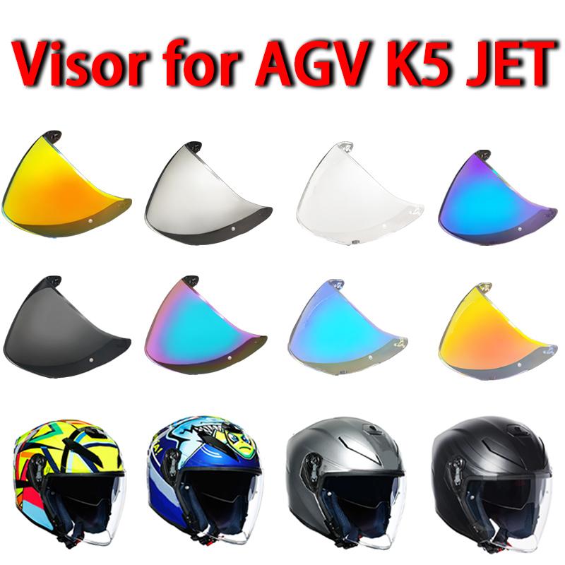 Helmet Visor for AGV K5 JET Accessories UV Protection Windshield Sunshield Casco Moto Accessories