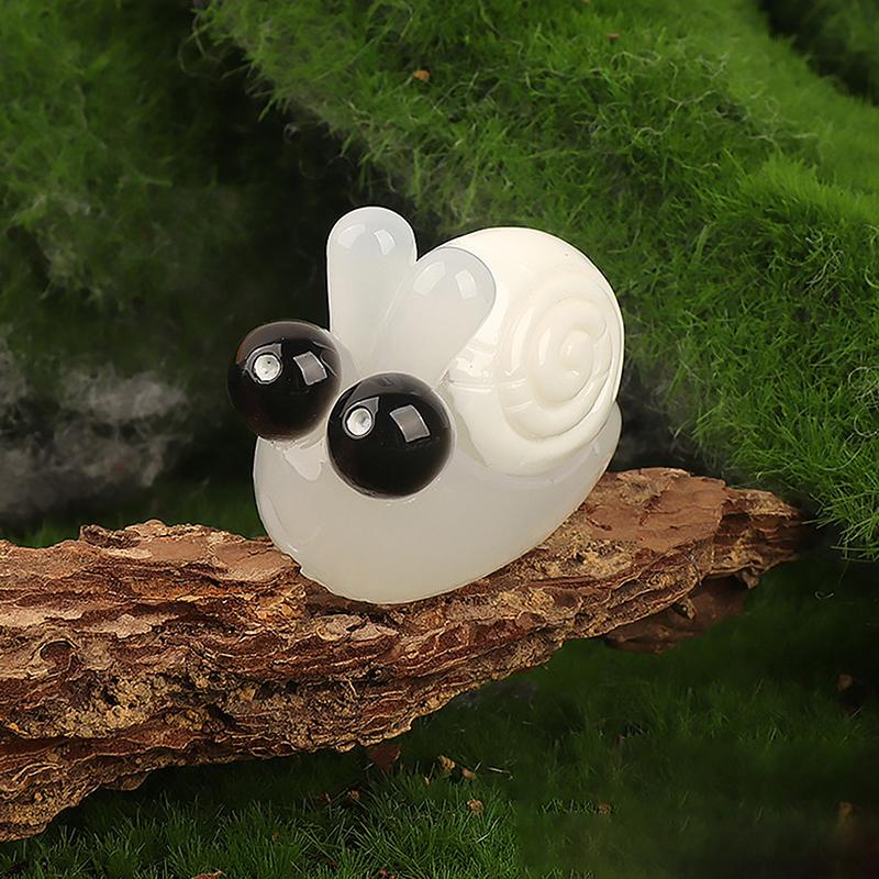 

Креативні світяться равлики. Мініатюрні фігурки. Аксесуари для прикраси будинку своїми руками. Каваї. Прикраси робочого столу. Подарунки. білий