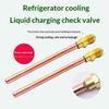 High Quality 1/4'' Service Valve 0.6Mm Thick 63/120Mm Access Valve Strong Core Ac Vacuum System Refrigerator Charging