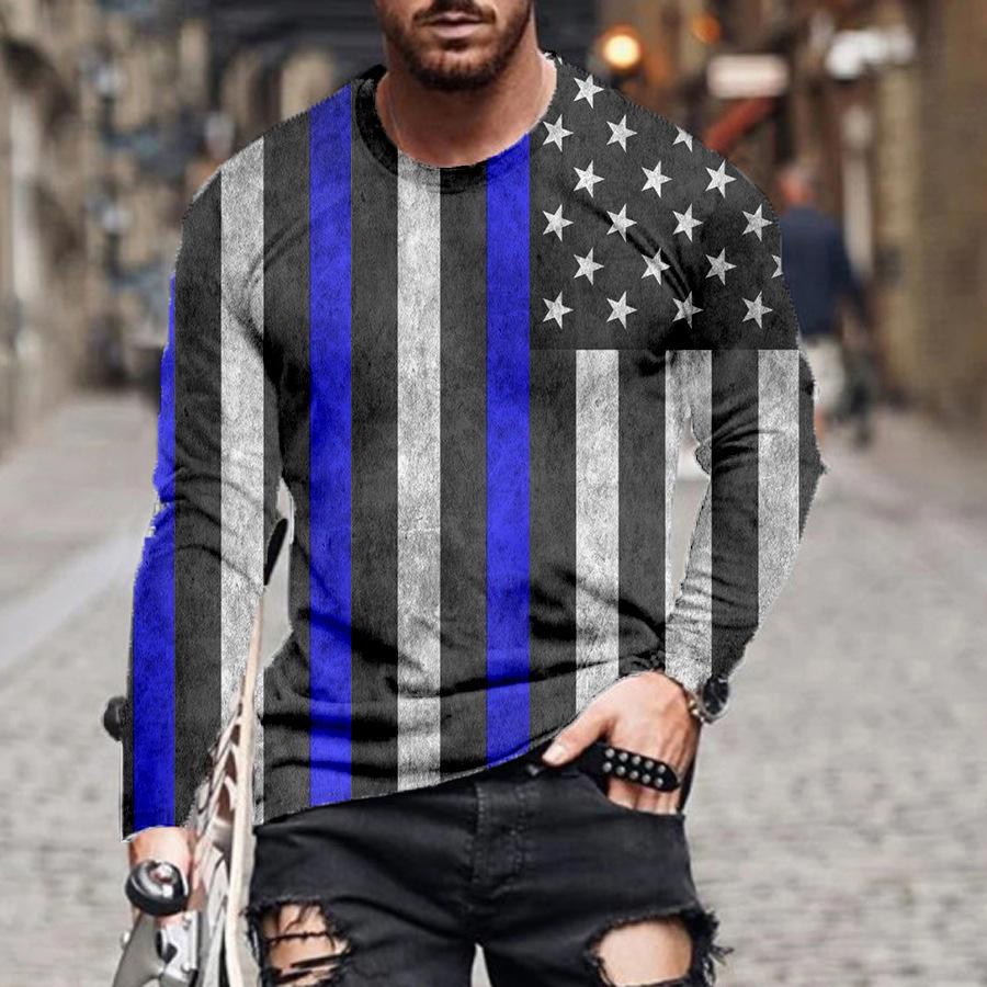 3D tištěná trička pro pánské ležérní graffiti s personalizovaným rukávem pánské triko s dlouhým rukávem plus velikosti O s krkem