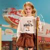 ASK JUNIOR Girls' Lace Long-Sleeve Pullover Top