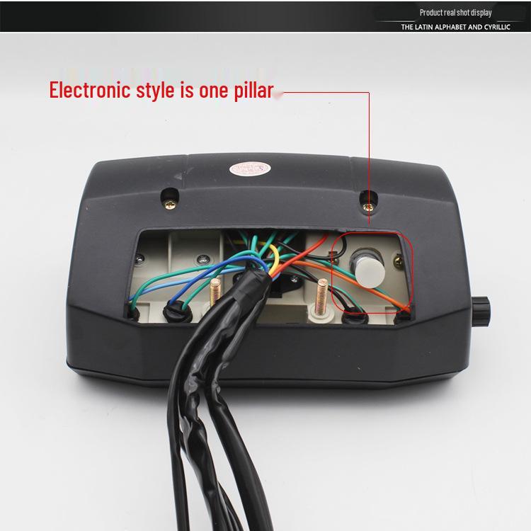WY125-A-C-F Motorcycle Instrument Cluster for Wuyang - Mechanical-Electronic, Compatible with Oil Level & Mileage Meter