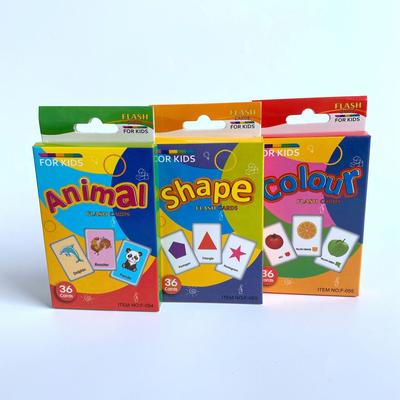 Cartes Flash Animales d'Éducation Précoce pour Bébés et Tout-Petits - Reconnaissance de Mots Anglais et Supports Visuels Colorés pour l'Apprentissage