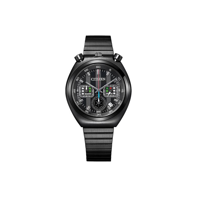 Citizen Quarzwerk Edelstahlarmband Uhr Herrenuhren Schwarzes Zifferblatt AN3669-52E