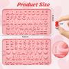 JOERSH 2PCS Silicone Letter Molds, Non-Stick Number Alphabet Fondant Chocolate Molds for Birthday Cake Decorating, Cupcake Topper, Candy