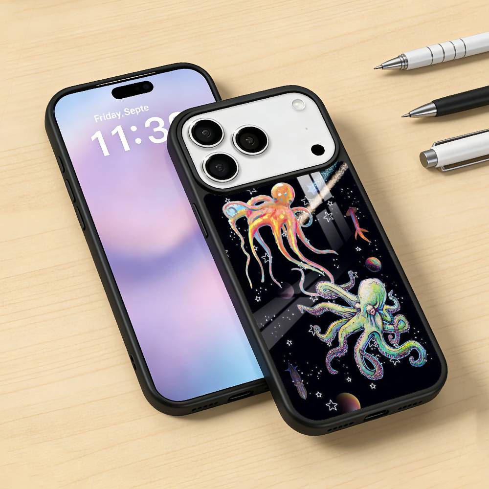O-Octopus S-Sea Animals O-Ocean Phone Case For iPhone 17,16,15,14,13,12,Pro,Max For Magsafe Magnetic Wireless Charging