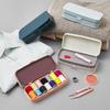 2 Sewing Kit Storage Box Container Case Organizer Carrying Art Portable for Thimble Crafts
