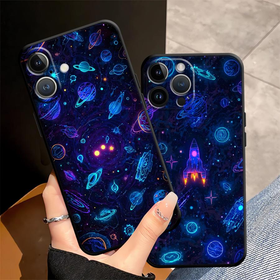 Universe Planet Art Phone Case for Apple iPhone 11 13 XR XS MAX 16 12 14 17 Pro Max Air 15 Pro 7 8 Funda Phone Cover