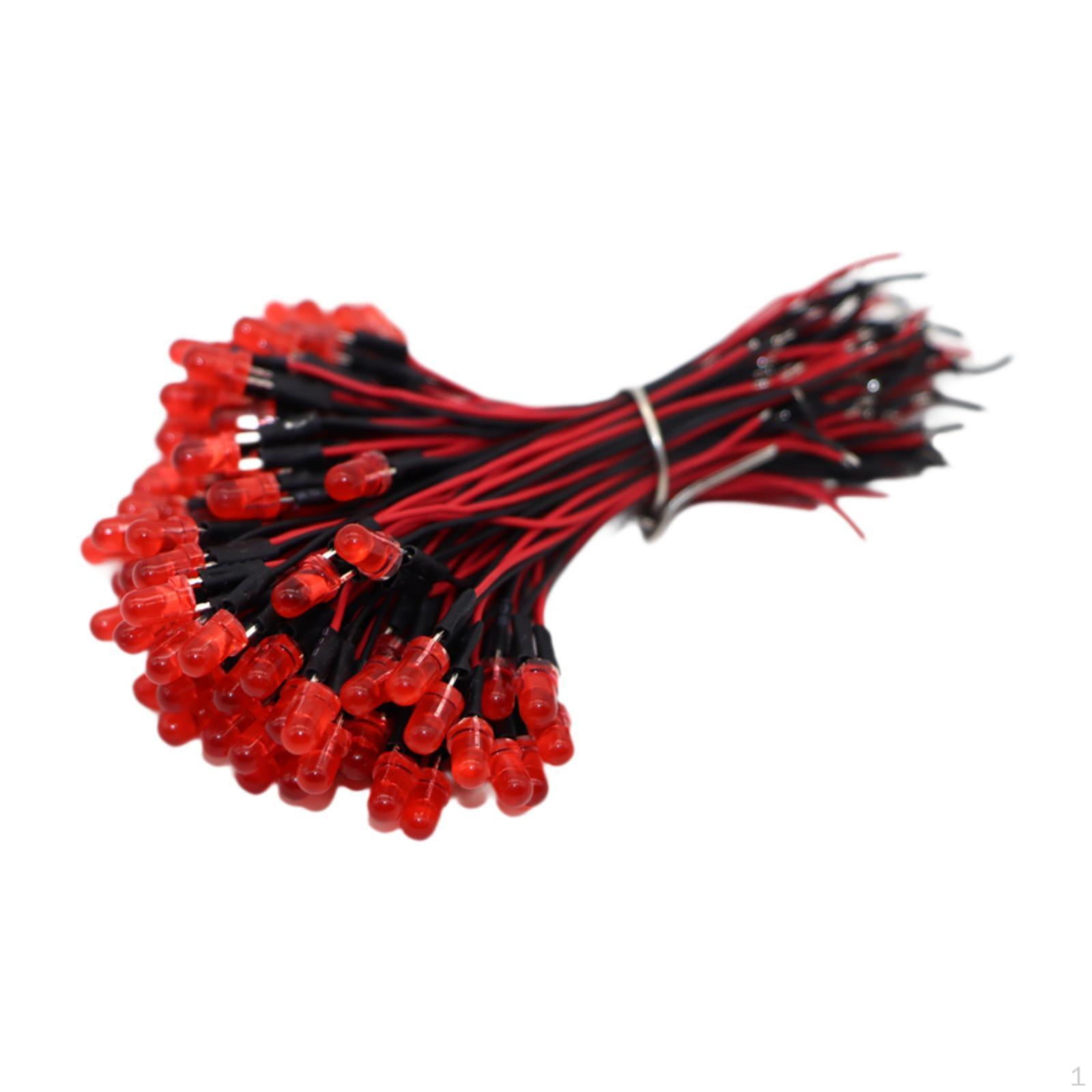 

100Pcs HO Scale Trains LED Lamp Light Signal Sturdy Lightweight Replacement Blub 1/87