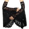 Comfortable Gothic Punk Gloves Arm Sleeves with Flared Cuffs for Dark Aesthetic Fashion Halloween Party Styling Armwear