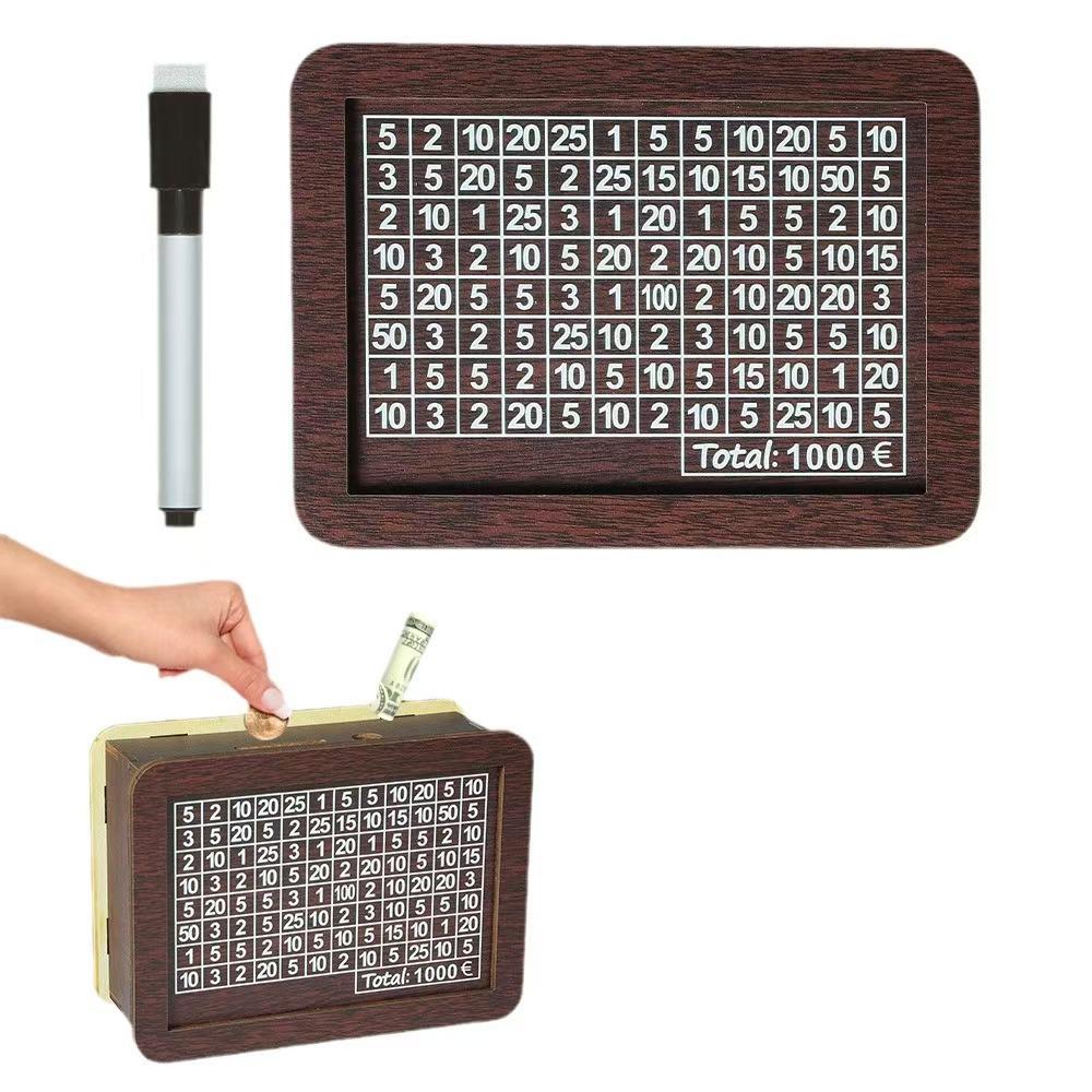 Wooden Cross-Border Money Box with Counter – Quality Piggy Bank and Ornament