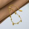 New Trendy Gold Plated Stainless Steel Bracelets  Waterproof Mulit Round Ball Bracelet for Women Boho