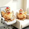 PP Cotton Filled Rooster Cat Plush Toys Realistic Looking Rooster Hen Plush Pendant  Birthday Gift