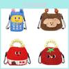 Plush Cartoon Phone Crossbody Bag For Women With Zipper Closure And Mobile Pocket