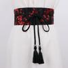 Retro Ethnic Embroidered Hanfu Cincher: Wide Waistband Decorative Dress Accessory