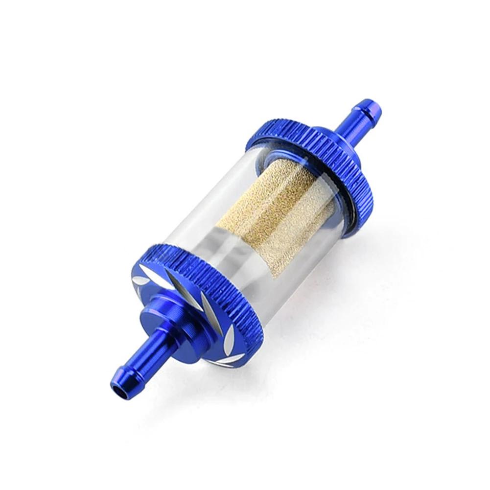 Car Modified Aluminum Alloy Sheel Copper Core Oil Filter Fit for Dirt Pit Bike Gasline Fuel Filter With Copper Core Universal