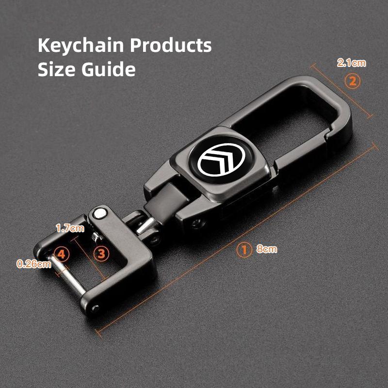Stainless Steel Car Logo Keychain 3D Decoration Keyring Accessories For Citroen C8 DS3 C6 C3 Vts C4 Saxo C4L C5 C2 Xsara C3-XR